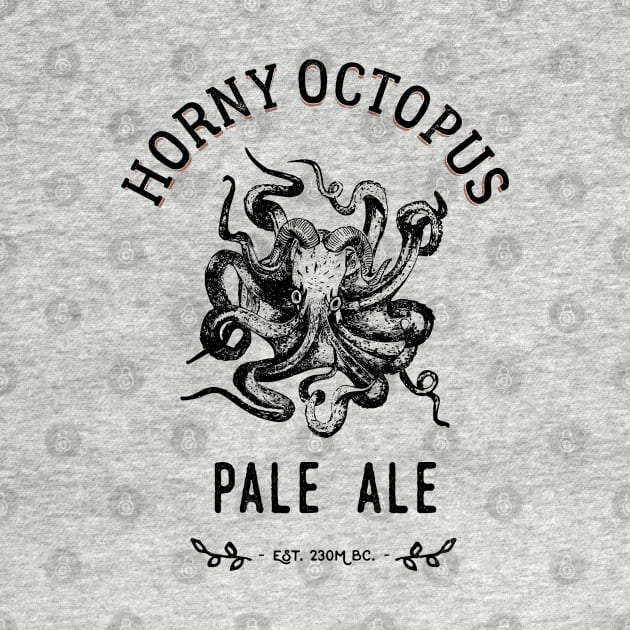 Pale Ale Fictive Beer Brand - The Horny Octopus by Pushloop